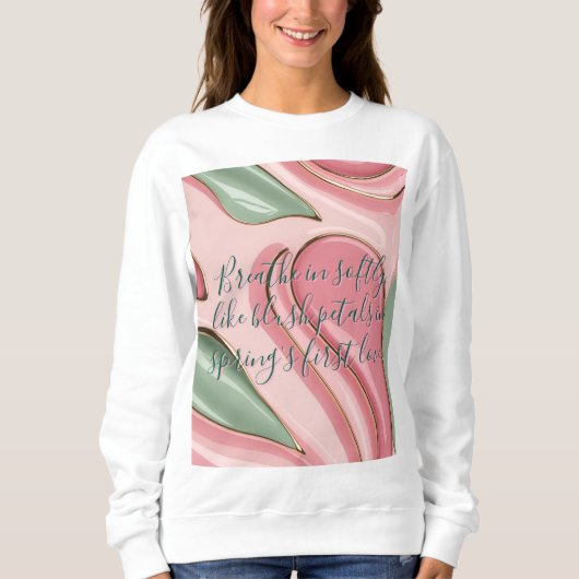 Zweetshirt met stijlvol abstract grafisch ontwerp trui (Voorkant)