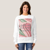 Zweetshirt met stijlvol abstract grafisch ontwerp trui (Voorkant volledig)