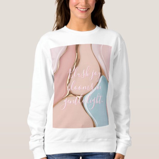 Zweetshirt met stijlvol abstract grafisch ontwerp trui (Voorkant)