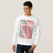 Zweetshirt met stijlvol abstract grafisch ontwerp trui (Voorkant volledig)