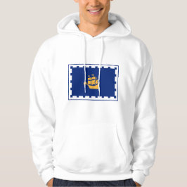 Zweetshirt met vlag van Quebec City, Canada Hoodie
