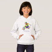Zweetshirt voor malle skateboard meisjes (Voorkant volledig)
