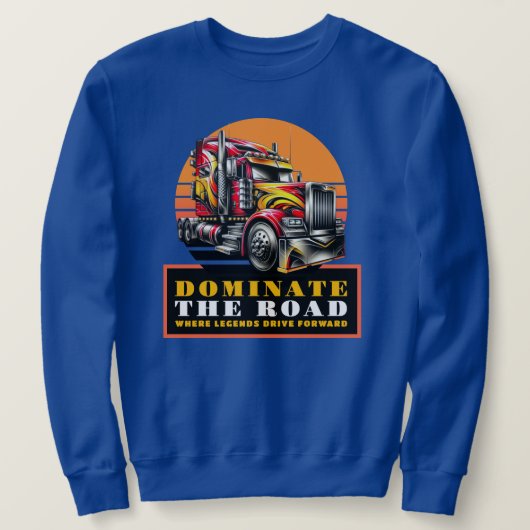 Zweetshirt voor vrachtwagenchauffeur trui (Design voorkant)