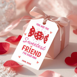 Zweetste Vriend Valentijnsdag Cadeautag Candy Them Cadeaulabel
