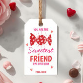 Zweetste Vriend Valentijnsdag Cadeautag Candy Them Cadeaulabel