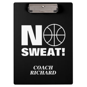 Zweetvrije sport clipboard voor basketbalcoach klembord