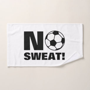 Zweetvrije sporthanddoek cadeau voor voetballer handdoek