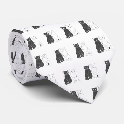 Zwei Katzen Stropdas (Opgerold)