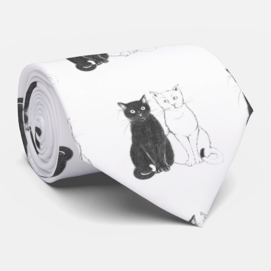 Zwei Katzen Stropdas (Opgerold)