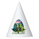 Zwei kleine Dinos - Born Wild  Feesthoedjes (Voorkant)