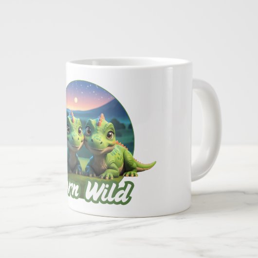 Zwei kleine Dinos - Born Wild  Grote Koffiekop (Voorkant rechts)