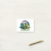 Zwei kleine Dinos - Born Wild  Post-it® Notes (Op bureau)