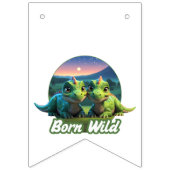 Zwei kleine Dinos - Born Wild Vlaggetjes (Tweede vlag)