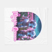 Zwei kleine süße Ponys - Magic Queen Fleece Deken (Voorkant (Horizontaal))