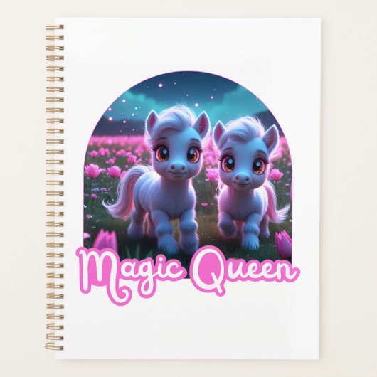 Zwei kleine süße Ponys - Magic Queen Planner (Voorkant)