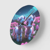 Zwei kleine süße Ponys Ronde Klok (Hoek)