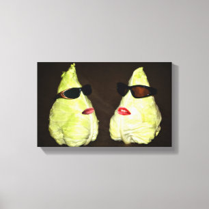 Zwei Kohlköpfe Canvas Afdruk