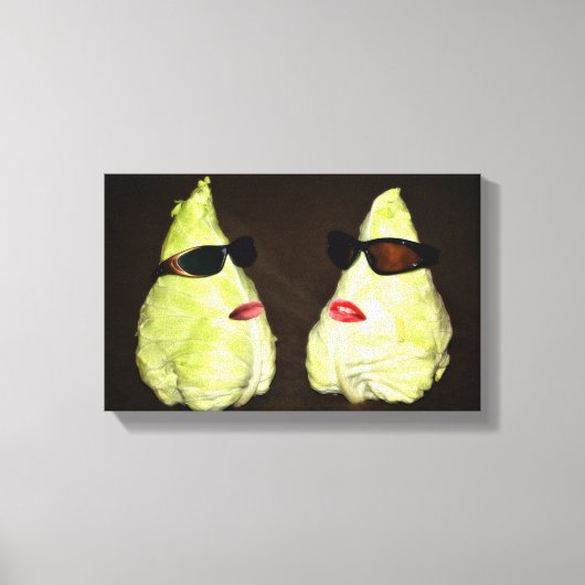 Zwei Kohlköpfe Canvas Afdruk (Voorkant)