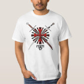 Zwei Schwerter mit Templerkreuz T-shirt (Voorkant)