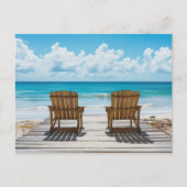 Zwei Strandstühle mit Blick aufs Meer Briefkaart (Voorkant)
