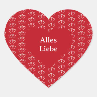 Zwei verbundene Herzen - Hart Sticker
