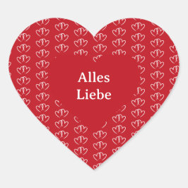 Zwei verbundene Herzen - Hart Sticker