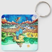 Zwei Welten - Tagwelt und Nachtwelt Sleutelhanger (Achterkant)