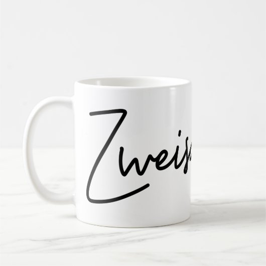 Zweisamkeit, Duits woord, samenzijn, Duits Koffiemok (Links)
