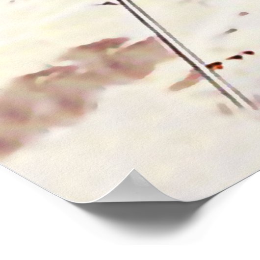 Zweisimmen, Bernese Oberland, Zwitserland, ski Poster (Hoek)