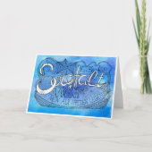 Zweite Regel der Gelassenheit – SORGFALT Faltkarte Bedankkaart (Voorkant)