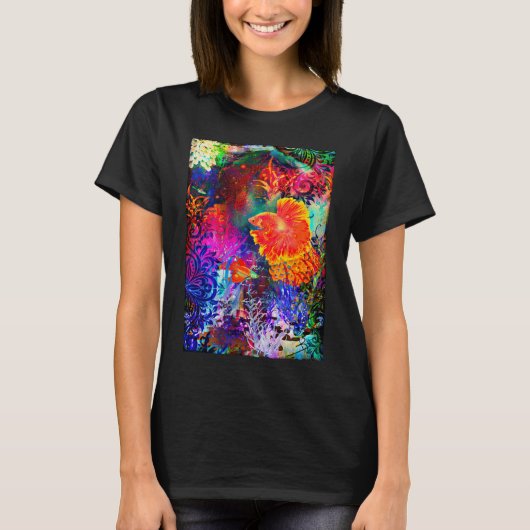 Zwem als een vis t-shirt (Voorkant)