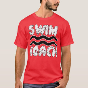 Zwem Coachee Sportsee Watersport Golven retro jong T-shirt