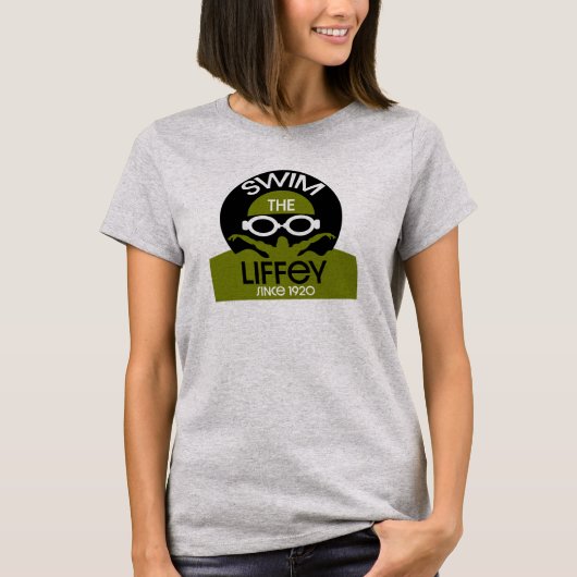 Zwem de Liffey River Dublin Ierland T-shirt (Voorkant)