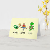 Zwem de Looppas van de Fiets Kaart (Gele Bloem)