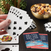 Zwem Kerstmis Pokerkaarten (Insitu)