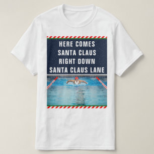 Zwem Kerstmis T-shirt