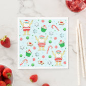 Zwem Kerstvakantie Feest Servet (Insitu)