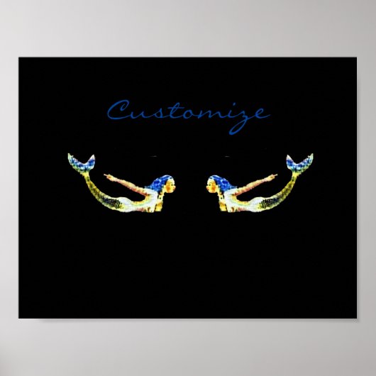 Zwem Meermin Onweer_Cove Poster (Voorkant)