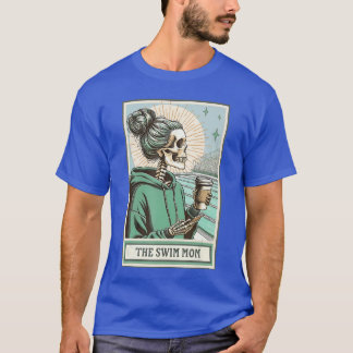 Zwem Moeder Skeletonarot Kaart Zwemcoach Vrouw Zwe T-shirt