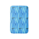 zwemaalscholvers in blauw zee badmat (Voorkant Verticaal)