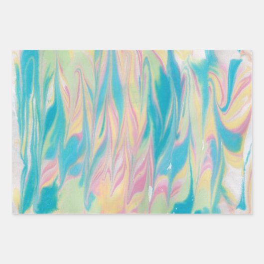 Zwemafdrukken Inpakpapier Vel (Voorkant 3)