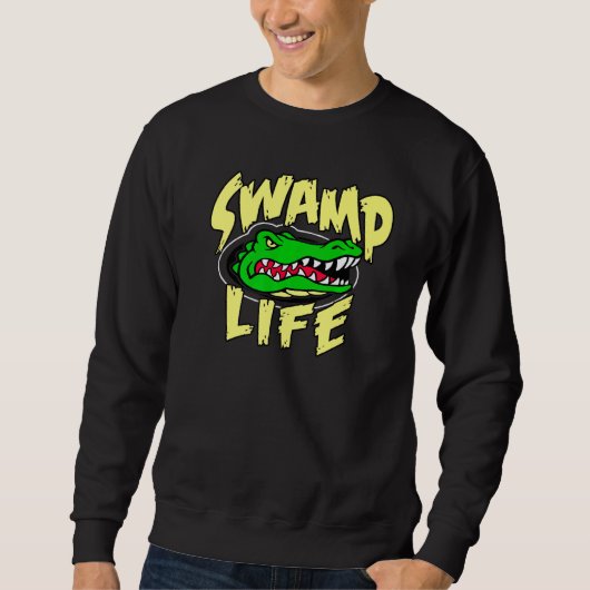Zwemalligator Leven Trui (Voorkant)
