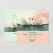 Zwemans op de uitnodiging voor een Sunset Custom W (Voorkant / Achterkant)