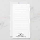 Zwematisch script bedankt 2 bruiloft foto's (Achterkant)