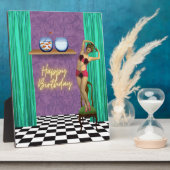  zwembaar Funky Veranderde Art Birthday Fotoplaat (Zijkant)