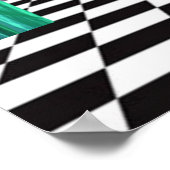  zwembaar Funky Veranderde Art Birthday Poster (Hoek)