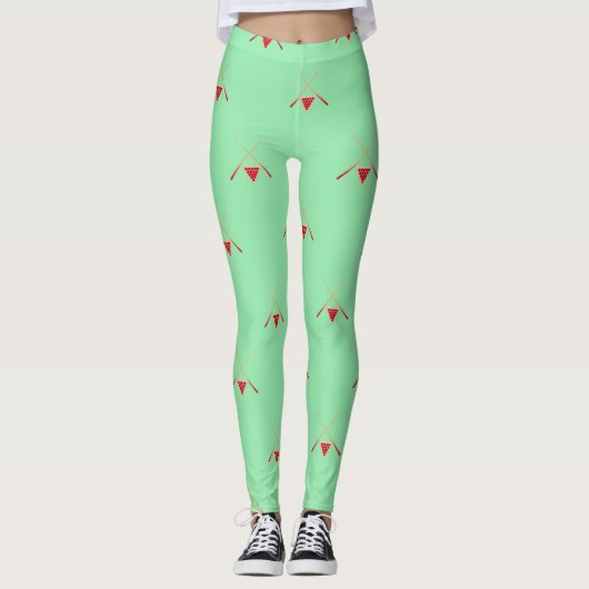 zwembaarheid op groen leggings (Voorkant)