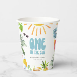 Zwembad 1e Verjaardag Papieren Bekers