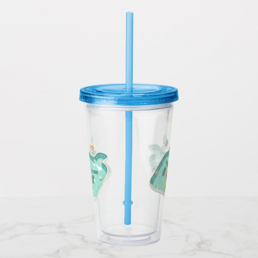 zwembad acryl drinkbeker (Rechts)