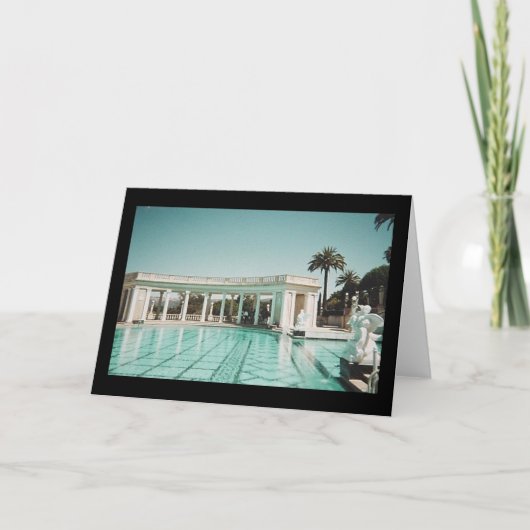 Zwembad bij Hearst Castle... Kaart (Voorkant)